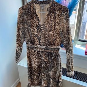 H&M snake skin dress